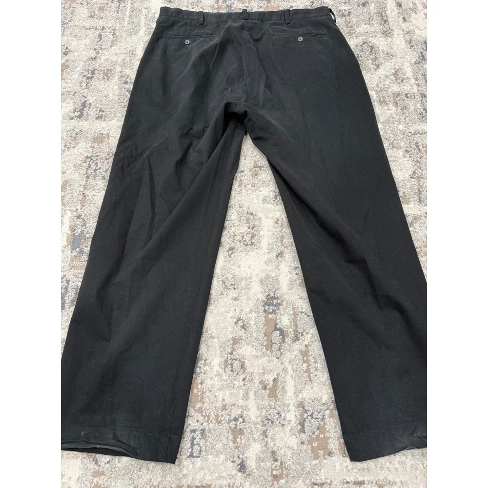 Polo Ralph Lauren Mens Black Straight Leg Chino Pants 36x30 Cotton Stretch